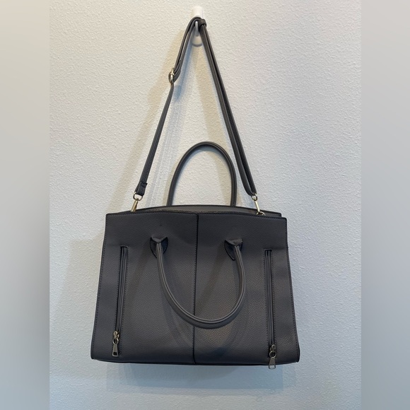 Women’s Large Gray Gun Purse Tote Lock Double Handle Piece Heat Concealed Weapon - Picture 5 of 12